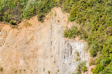 The walls of the mountain Fruska Gora in Serbia