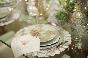 Christmas tablescape decoration