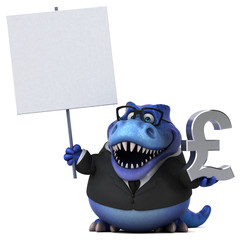 Fun trex - 3D Illustration © Julien Tromeur