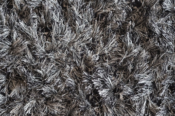 Close up foot mat texture white and black