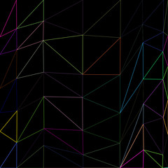 Abstrakter Low-Poly-Hintergrund aus Dreiecken