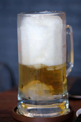A glass of bee