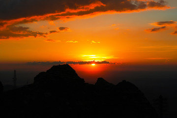 Sunset with reflection in the river.jpg, Sunset on the S&atilde;o Francisco River in Minas Gerais