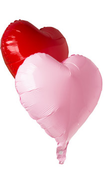 heart balloons isolated