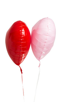 heart balloons isolated