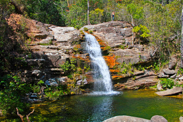 waterfall crystals  in Ipoema Minas Gerais Brazil