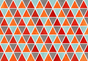 Watercolor triangle pattern.