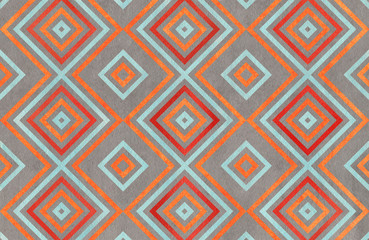 Watercolor geometrical pattern.