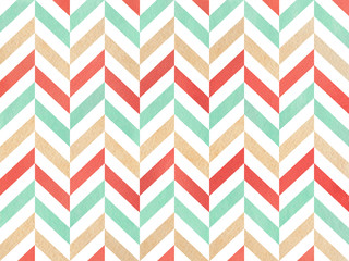 Watercolor stripes background, chevron.