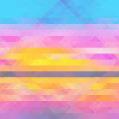 Abstract multicolored geometric pattern background with triangles