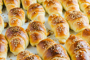 Fresh baked homemade rolls