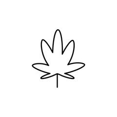 marijuana outline icon. Can be used for web, logo, mobile app, UI, UX