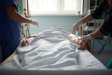 Patient is treated in icu