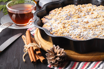 Cranberry Cake for Christmas and New Year. Cristmas bread