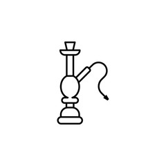 hookah, marijuana outline icon. Can be used for web, logo, mobile app, UI, UX
