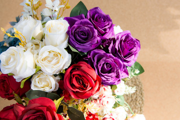 Beautiful rose of artificial flowers, Artificial Pastel rose flowers