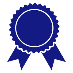 Certificate seal vector icon on a white background. An isolated flat icon illustration of certificate seal with nobody.