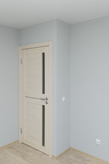 new corner interior with living room entrance door
