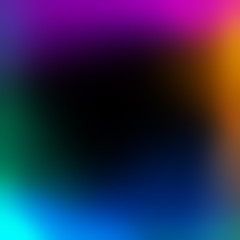 Colorful blurred light leaks abstract digital background. Holographic effect image. Magic glitch texture.