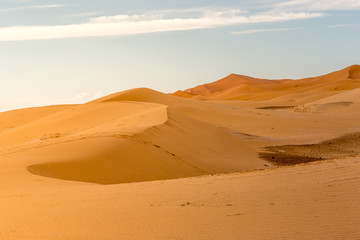 Fototapeta na wymiar Sand dunes of Erg Chebbi, Morocco