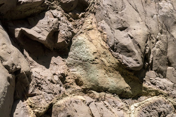 Gesteinsschichten - Barranco de las angustias