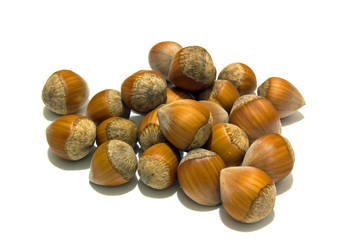 Hazelnut composition and backgorund.