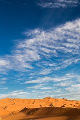 Fototapeta na wymiar Vertical view of Sahara desert, Morocco