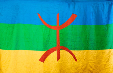 Amazigh flag. Berber flag proposed by the Amazigh World Congress