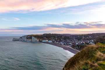 Etretat Normandie/Frankreich Alabaster K&uuml;ste/Winter 2018