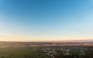 Sonnenuntergang, Ausblick, Natur, Landschaft, Krems
