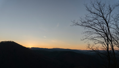 Sonnenuntergang, Ausblick, Natur, Landschaft, Krems