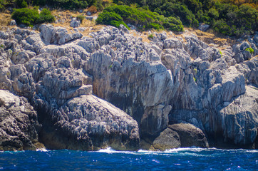 Obraz premium capri island coastal landscape