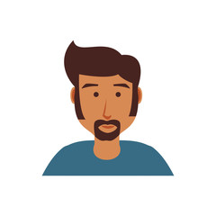 young man with beard avatar character