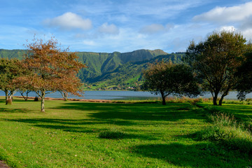 Beautiful View over Sete Cidades Park, Azores