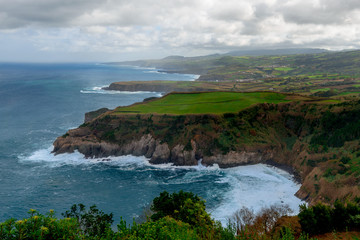 Beautiful View over Atlantic Ocean, Azores