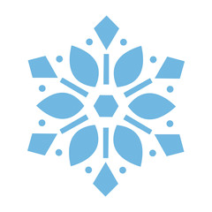 Beautiful Christmas Snowflake. Crystal.