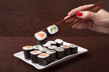 Japanese sushi traditional japanese food