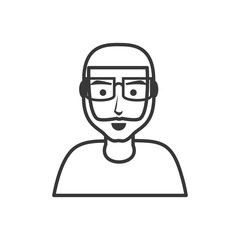 young man with beard and eyeglasses