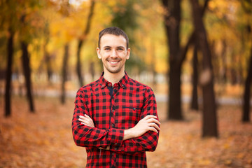 Portrait of young man manager established cooperation with investors and government agencies and implemented an anti-crisis program