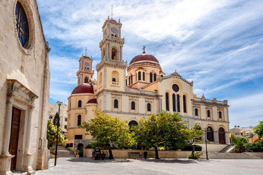 Agios Minas (Saint Minas) Cathedral, Heraklion, Crete island, Greece