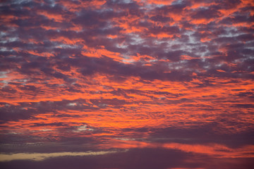 Fiery sunrise over the bay near Punta de Mita, near Bucerias and Puerta Vallarta, Mexico