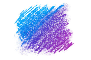 detailed backdrop with crayon scribble texture texture texture pastels, crayons pencils on paper. purple blue strokes.. Abstract stain isolated on white background