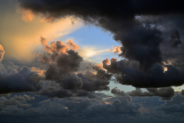 Break in the stormy clouds