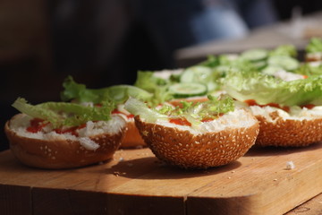 preparing of hamburgers