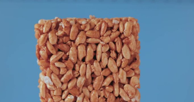 Sweets kozinaki made from sunflower seeds and caramel sugar