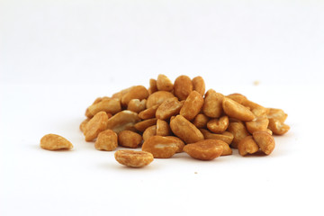 peanuts isolated on white background