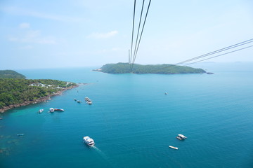 yacht in the sea