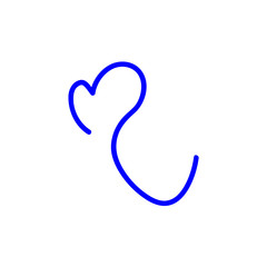 Line heart sign