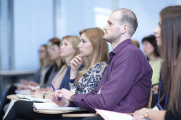 close up.businessmen in the conference room. business and education