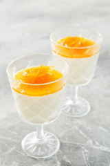 Italian dessert panna cotta